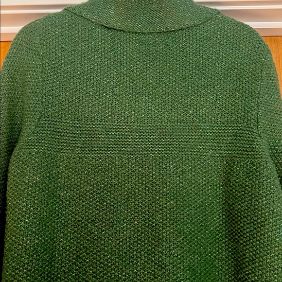 Charter Club Cardigan knit Sweater Womens XL Green Toggles Wool blend Preppy - Picture 4 of 12